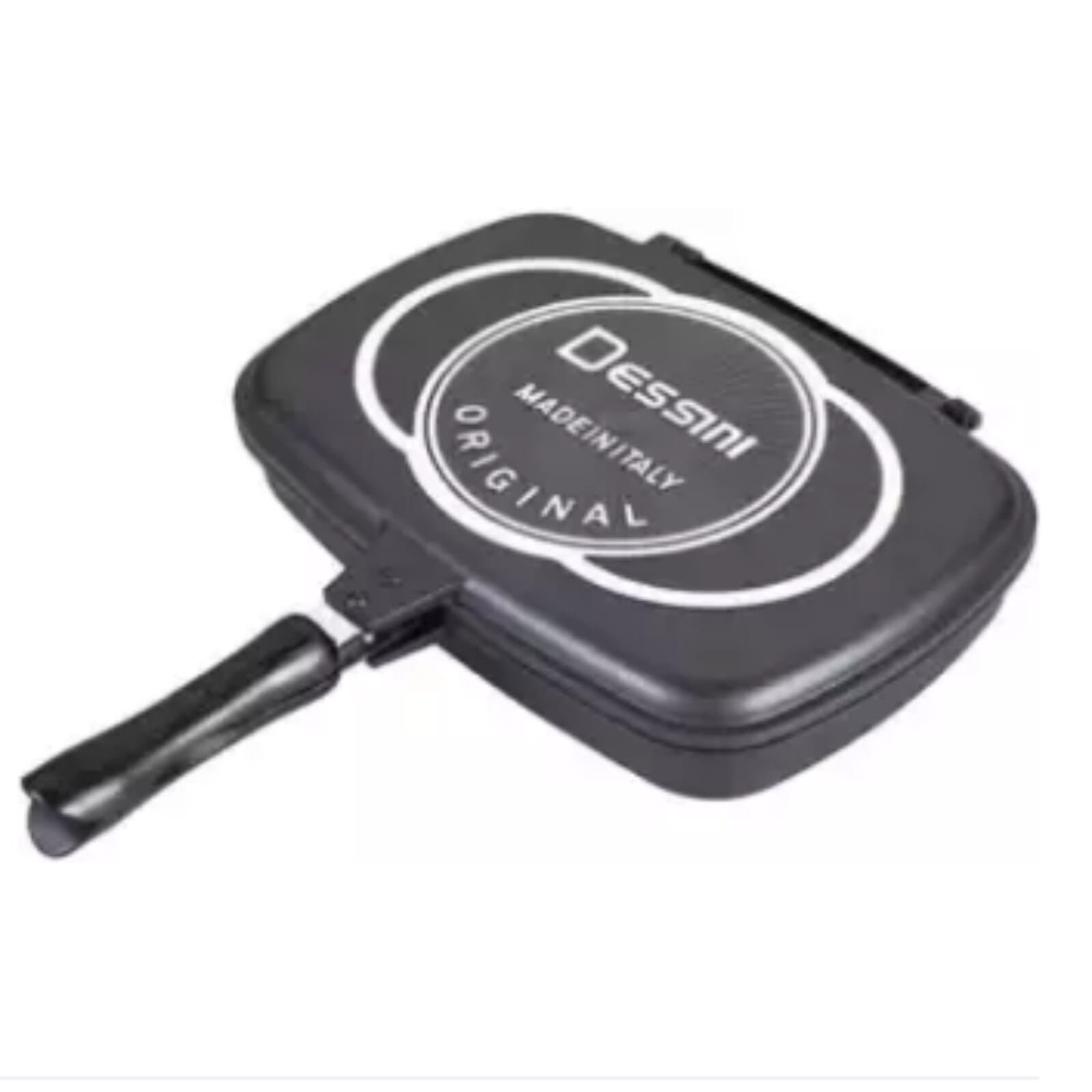 Black 36Cm Dessini Double Side Non Stick Pressure Grill Fry And Grill Pan