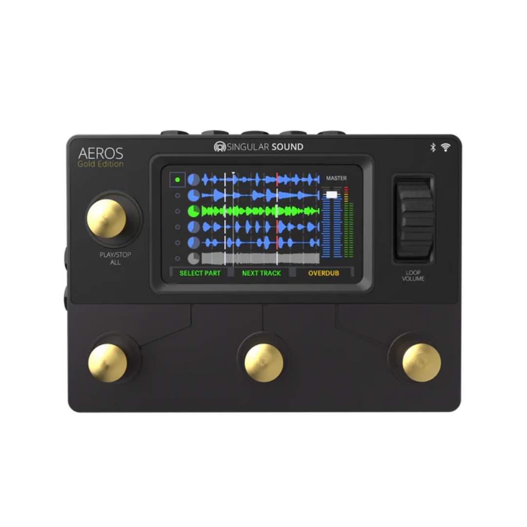 Singular Sound Aeros Loop Studio Gold Edition Stereo Looper Pedal