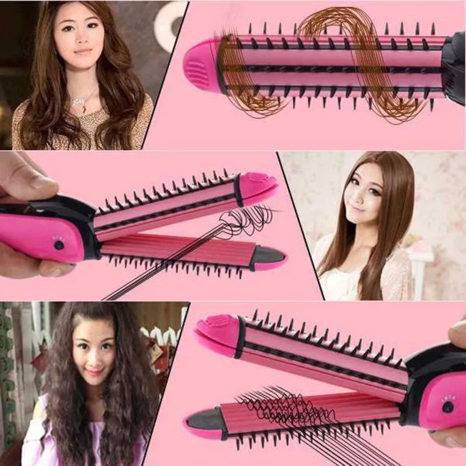 NOVA NHC-8890 4in1 Hair Straightener । Multifunction Perfect Curl Stylish Hair । Curler/Straightener/Brush/Crimper: Buy Online at Best Prices in Nepal NOVA NHC-8890 4in1 Hair Straightener । Multifunction Perfect Curl Stylish Hair । Curler/Straightener/Brush/Crimper: Buy Online at Best Prices in Nepal