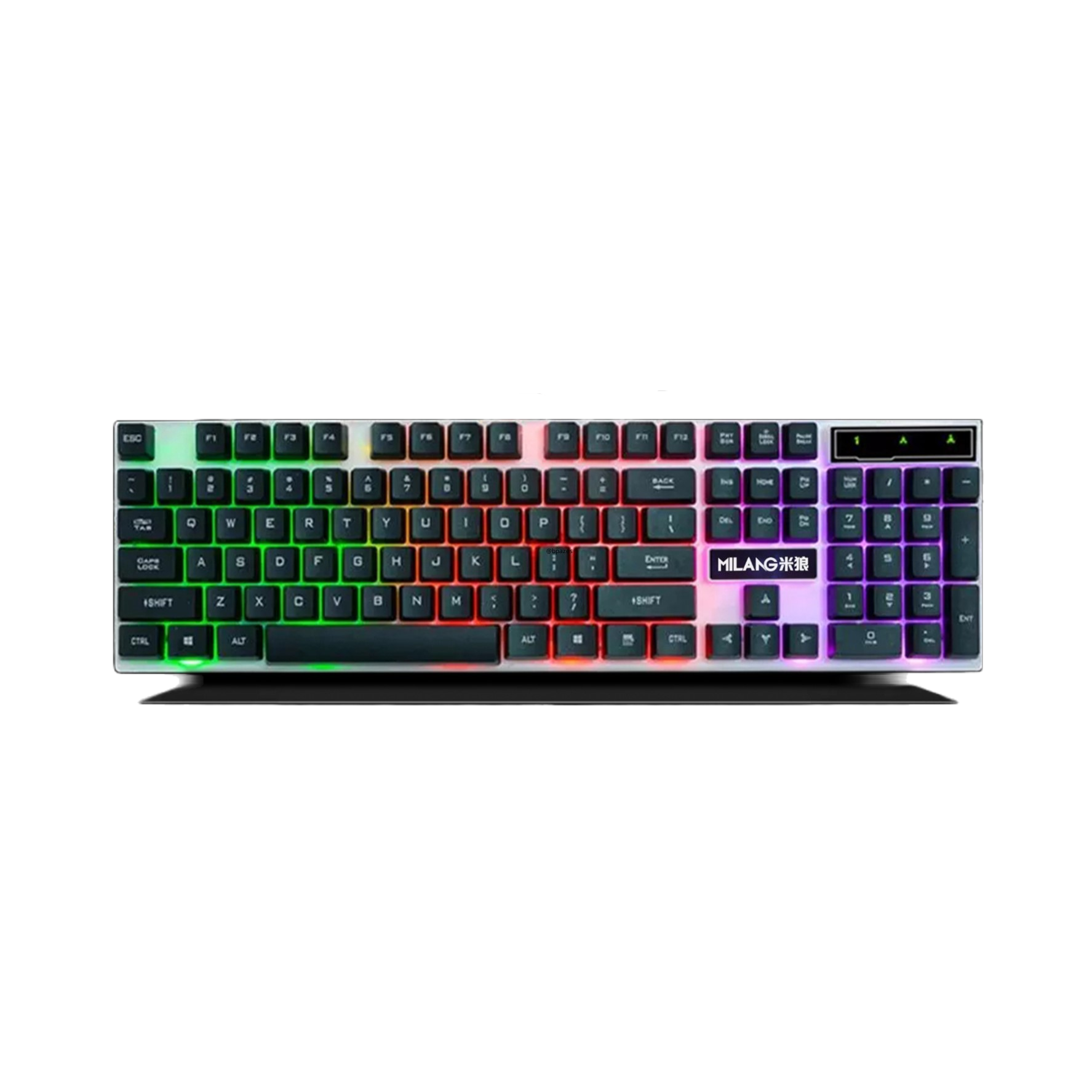 MILANG K6 Professional Polychromatic RGB Rainbow Backlit Gaming