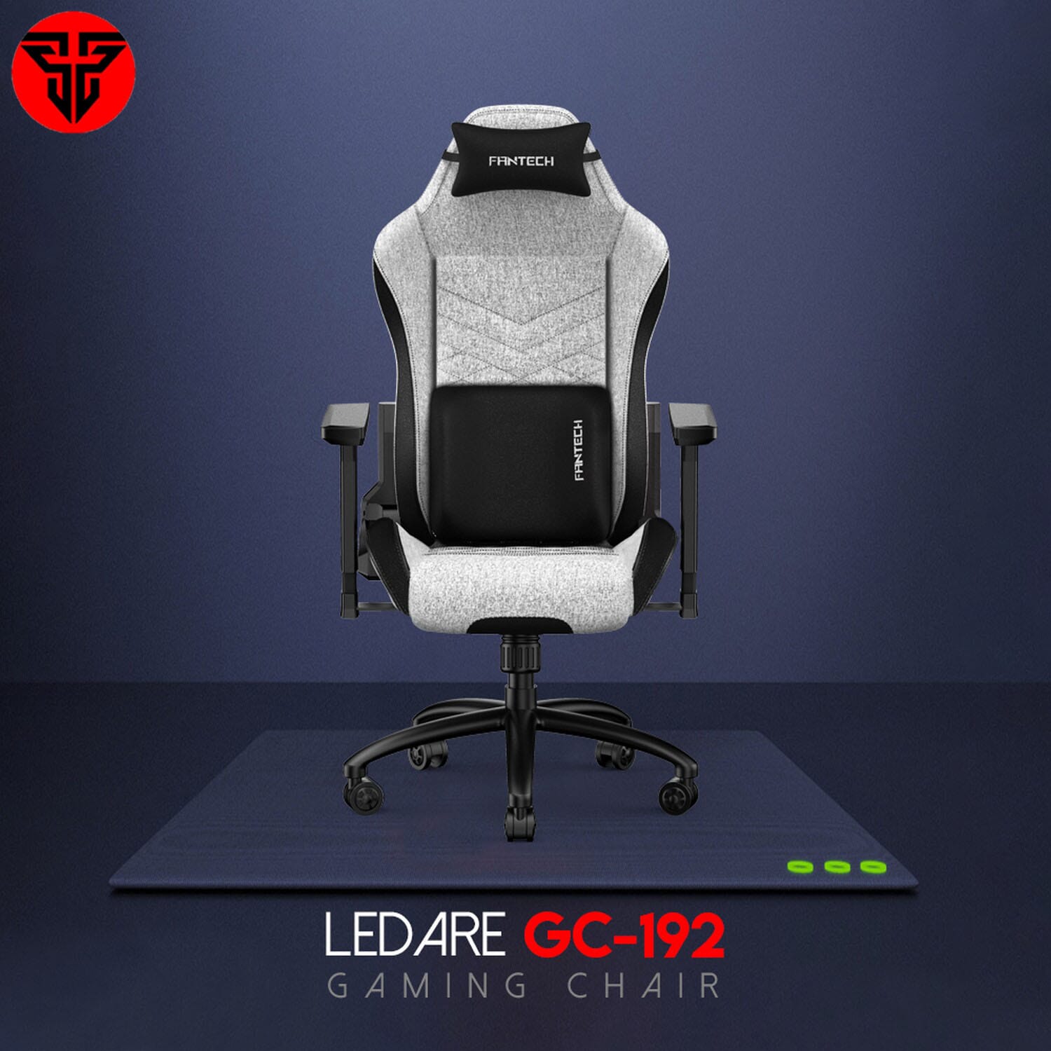 FANTECH GC-192 LEDARE Primstitch Grey Gaming Chair