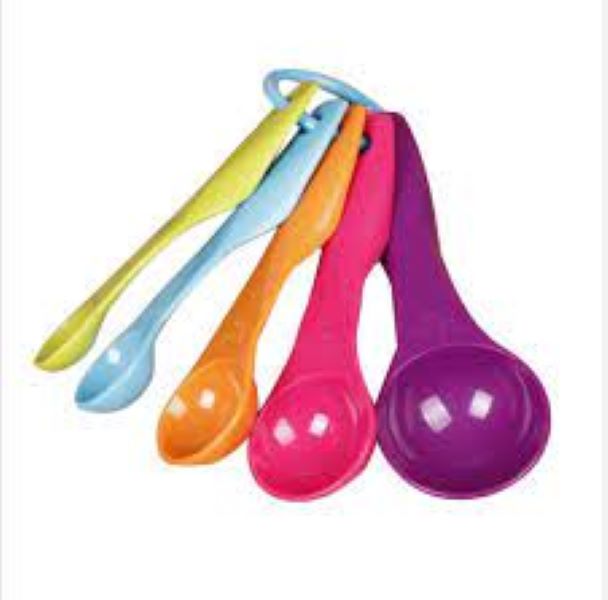 5 Pcs Measuring Spoon Set Multi Coloured Kit Baking Cooking Kitchen Utensil  Tool