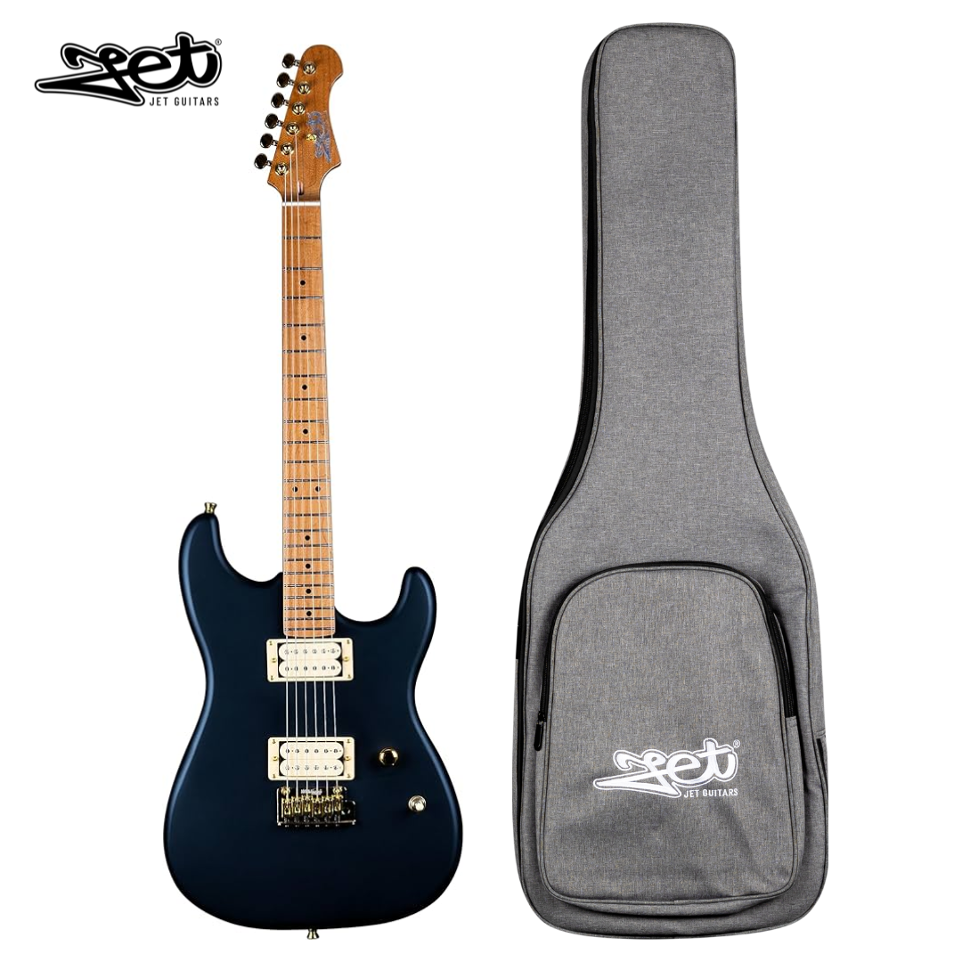 Jet Guitars JS 700 MBK HH Roasted Maple Gold Hardware w/ Gigbag