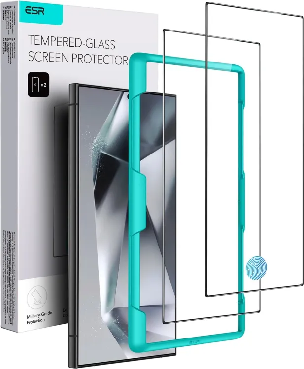 ESR Samsung Galaxy S24 Ultra Screen Protector 2 Pack Tempered