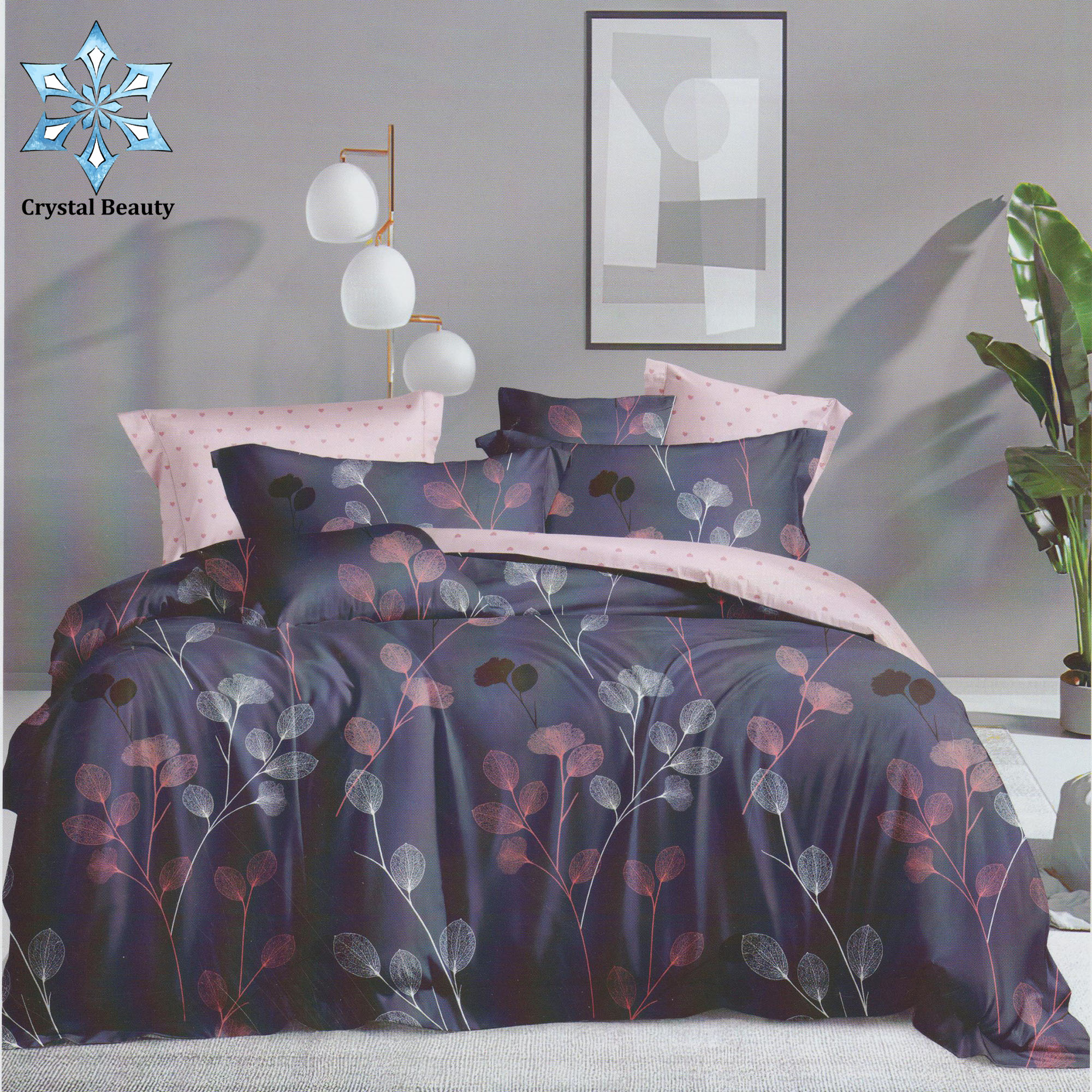 Ultra Soft French Cotton King Size Bedsheet With Two Pillow Covers-1500