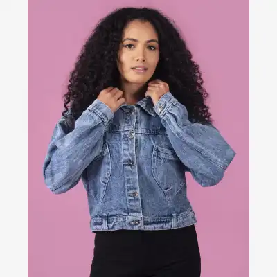 Crop jeans clearance jacket