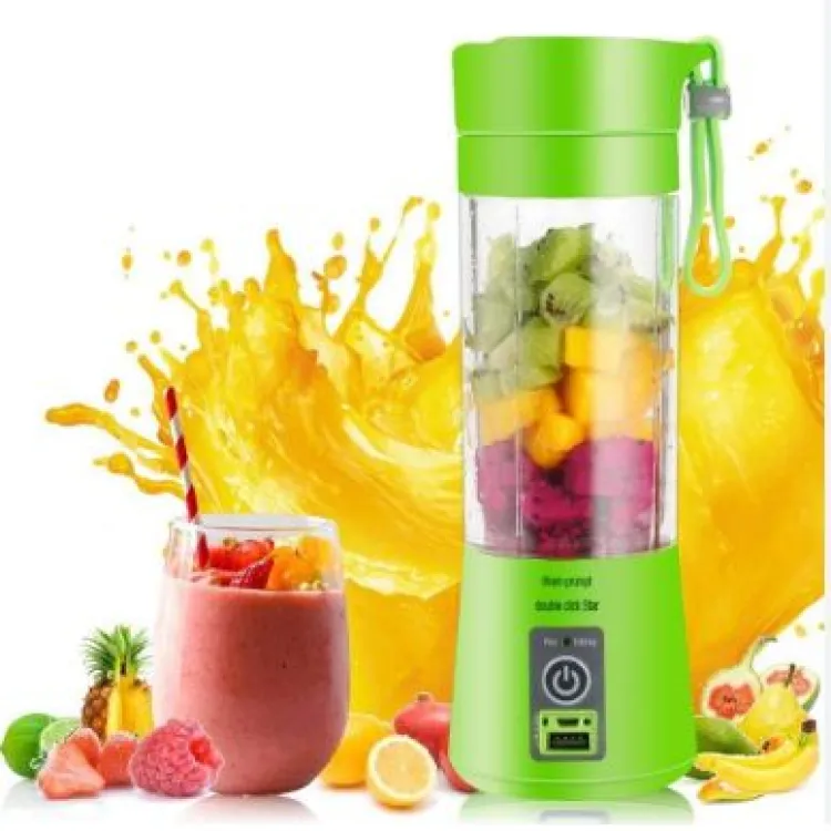 Portable Mini USB Rechargeable Electric Juicer 380ml Fruit Bottle Blender  Mixer