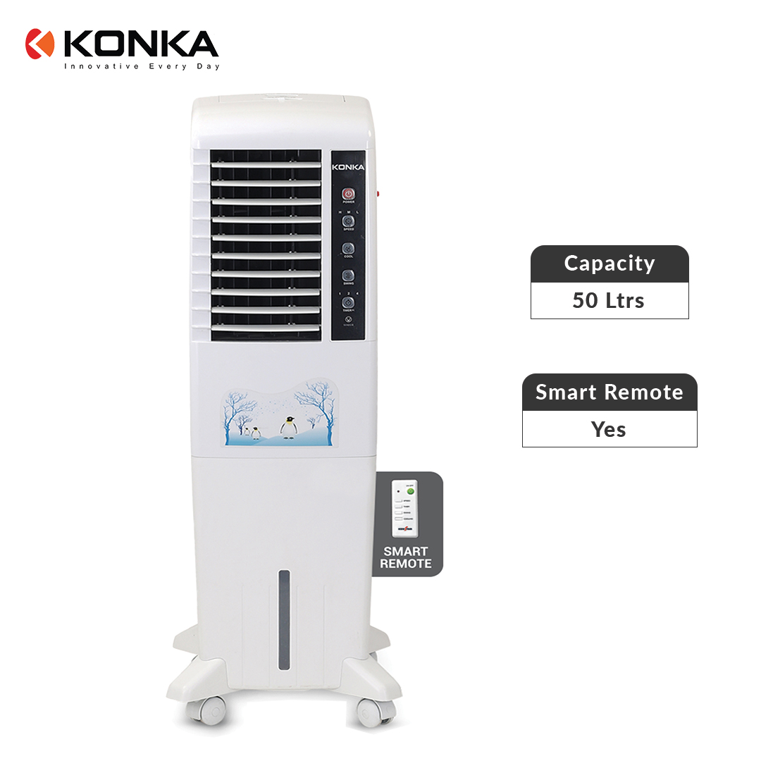 Kimatsu Tower Air Cooler 50 Ltrs 160 W Air Delivery 1600 M3/hr vlr.eng.br