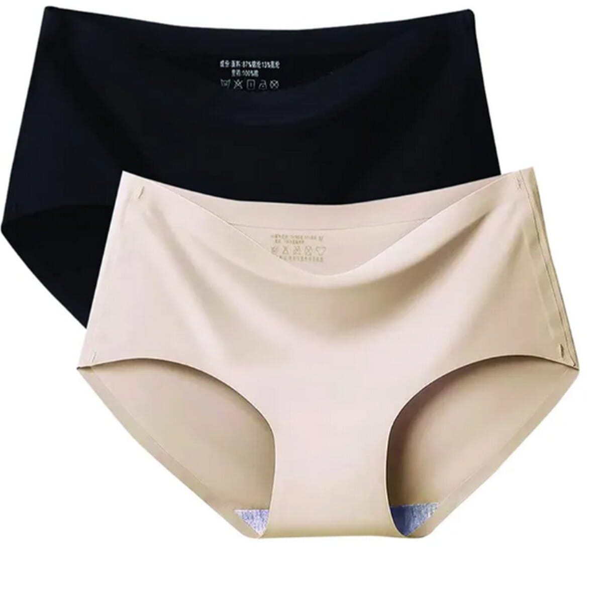 Aayomet Seamless Underwear for Women High Spring Comfort Ice Silk Panties  (Beige, XXXL) 
