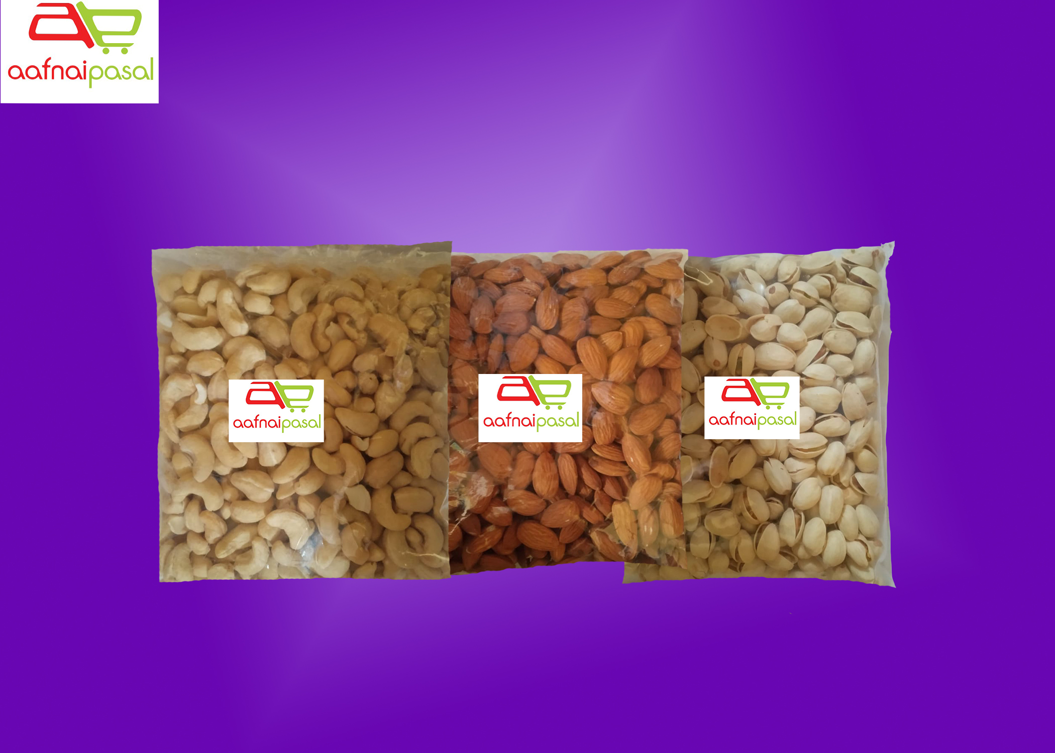 Dry Fruit Combo (Kanju - 500g , Pista-500g , Almond - 500g)