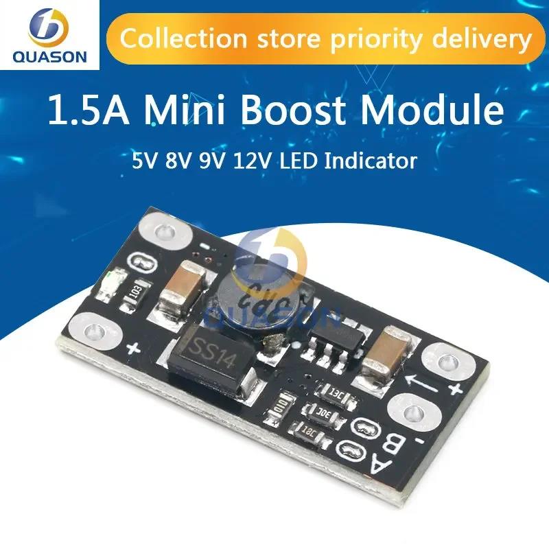 3.7V To 12V Boost Converter – DC-DC Step-Up Module For Lithium Batteries, Adjustable 5V/8V/9V/12V Output, Compact Power Supply For DIY Electronics, Fast Charging, Motors & LED Projects