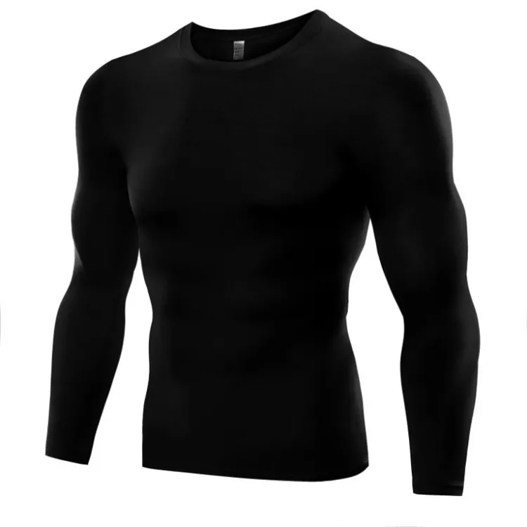 Black Full Sleeves Fitting Compression Shirt For Men