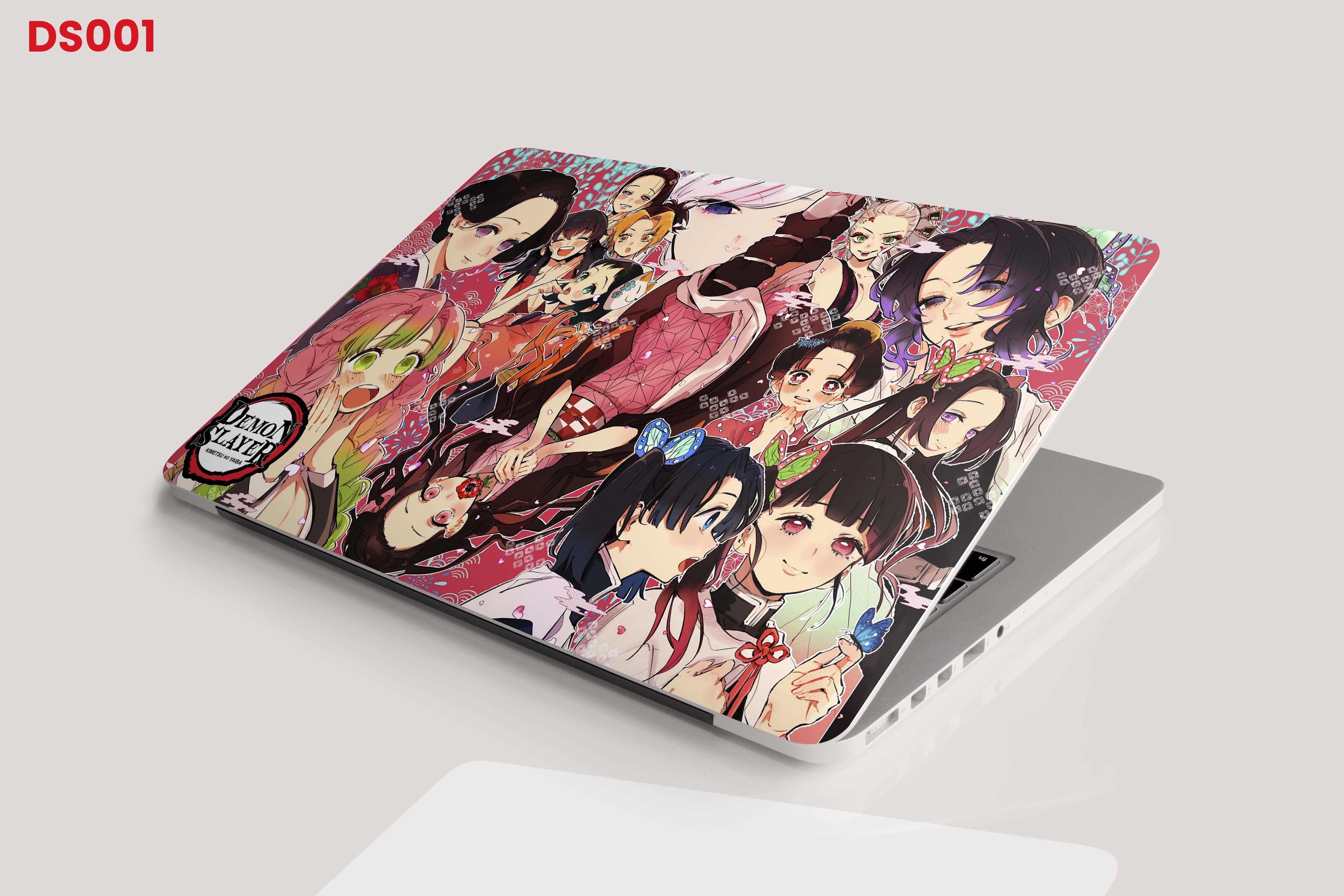 demon slayer sticker laptop skin for 13 14 15 5 screen size laptop digital print reusable protector cover case buy online at best prices in nepal daraz com np