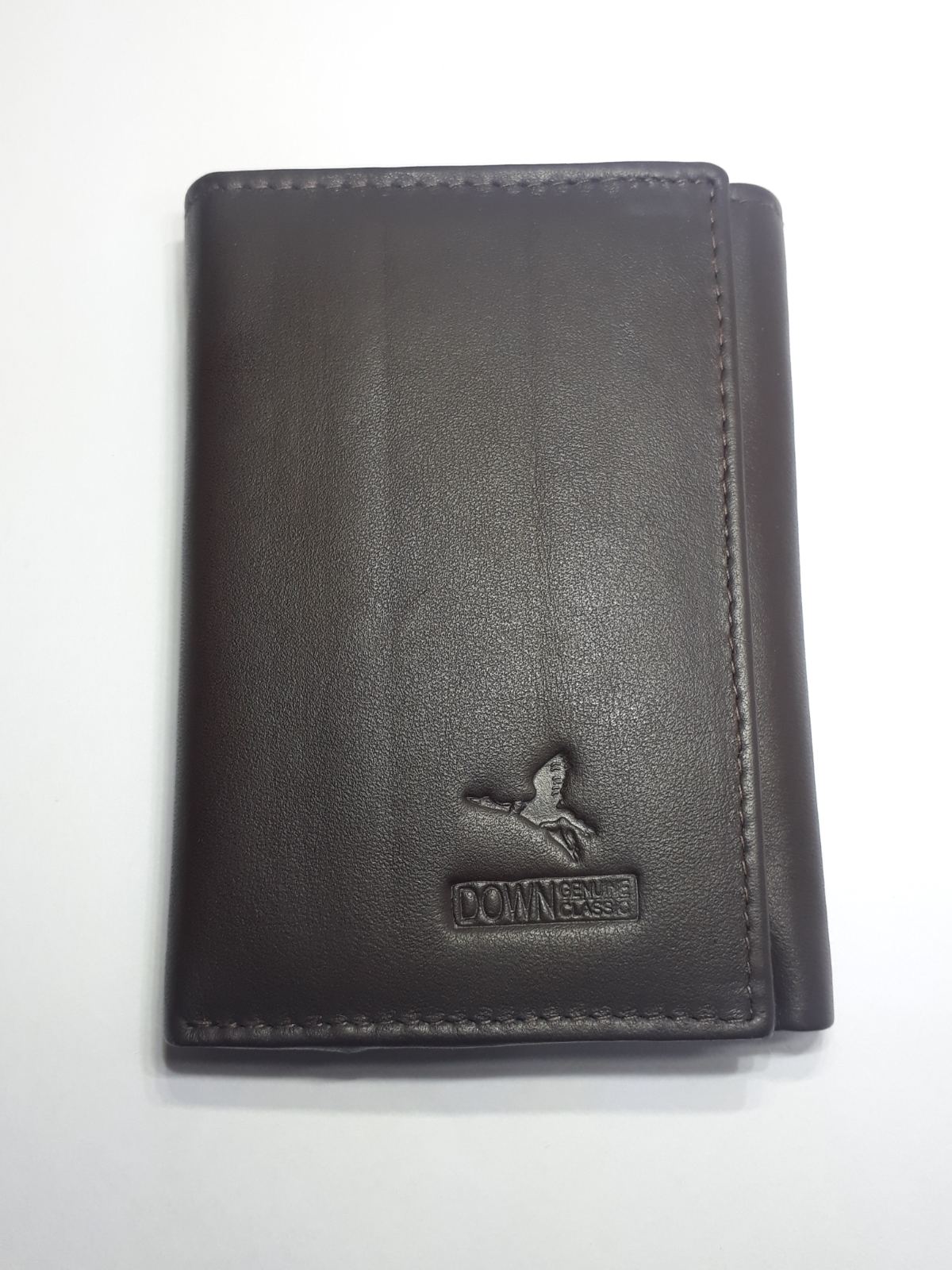 Down Genuine Class Premium Quality Trifold Leather Wallet For Men Black Fashion Leather Wallet For Men