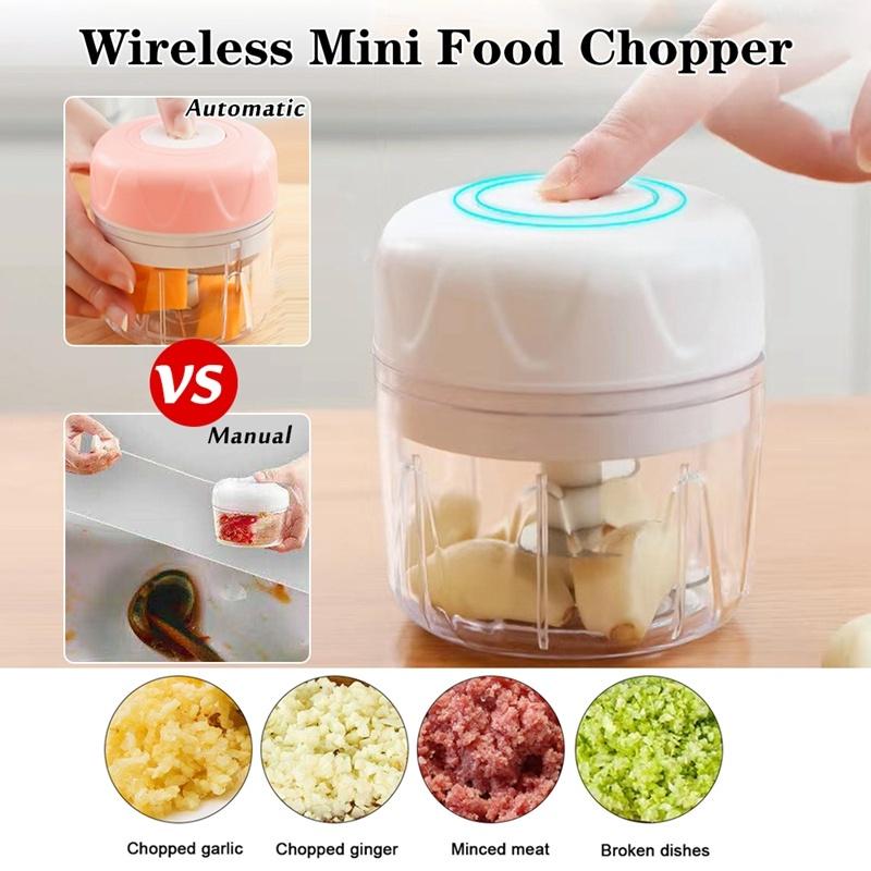 Buy Smartcraft Intelligent Electric Garlic Machine, Mini Garlic Chopper,  Portable Cordless Grinder Small Food Processor (45W, 250 ml)- Assorted  Colors Online at Best Prices in India - JioMart.