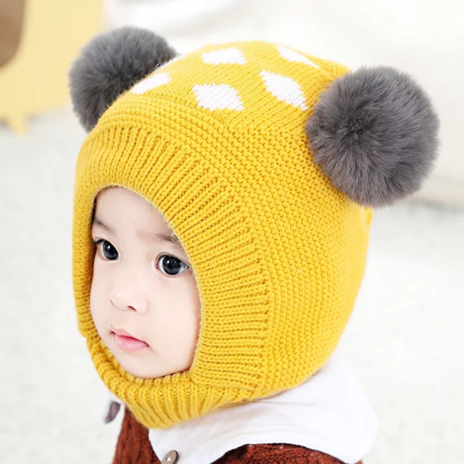 Woolen best sale baby topi