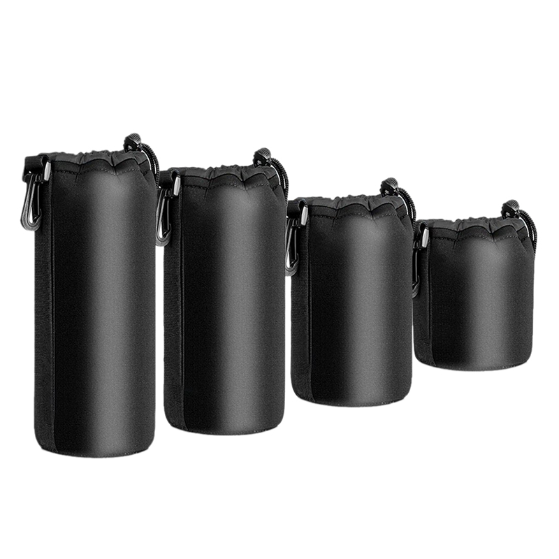 4PCS Camera Case Lens Pouch Set Lens Case Small Medium Large and Extra Large for DSLR Camera Lens Bag Pouch Shockproof Daraz .np