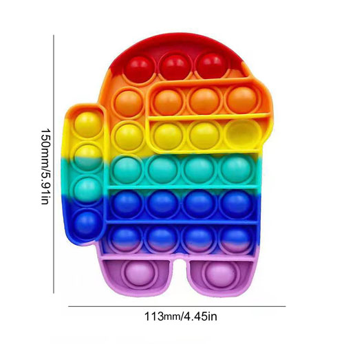 Rainbow Among us Pop It Fidget toy Push 