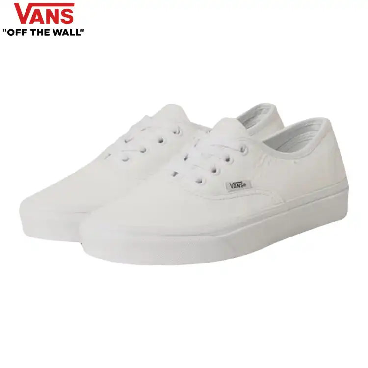 Vans authentic hotsell leather white