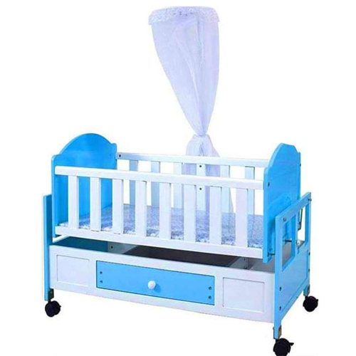 blue baby cot