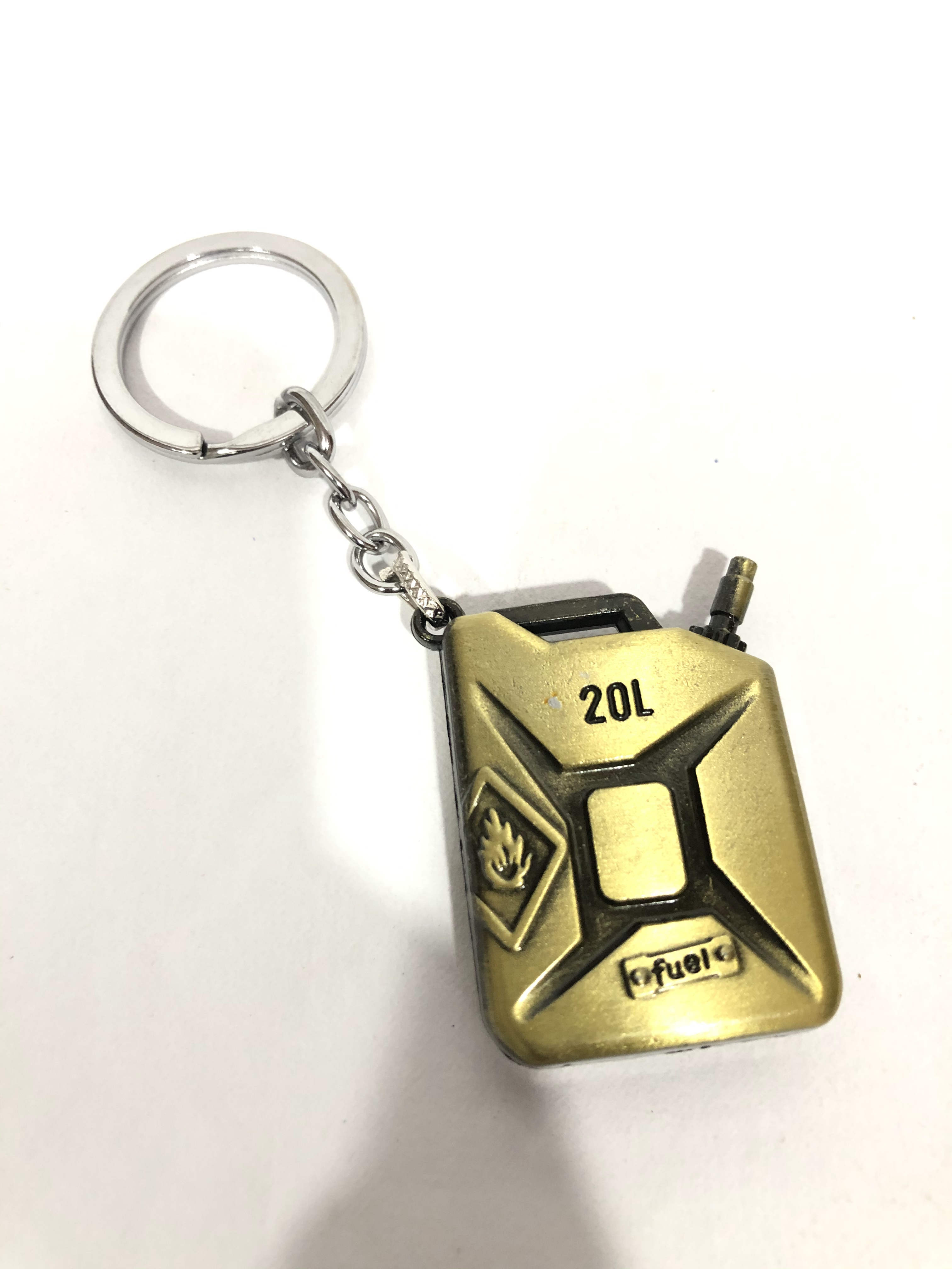 Metal PUBG Gallon Keychain / Metallic Gas Can Fuel Key Ring / Gift Item